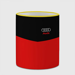 Кружка 3D Audi R&B, цвет: 3D-желтый кант — фото 2
