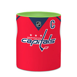 Кружка 3D Washington Capitals: Ovechkin Red, цвет: 3D-белый + светло-зеленый — фото 2