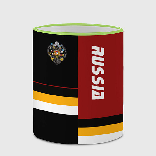 Кружка цветная Russian Empire / 3D-Светло-зеленый кант – фото 2