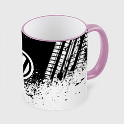 Кружка 3D Volkswagen: Black Spray, цвет: 3D-розовый кант