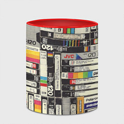 Кружка 3D VHS-кассеты, цвет: 3D-белый + красный — фото 2