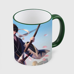 Кружка 3D Gintama, цвет: 3D-зеленый кант