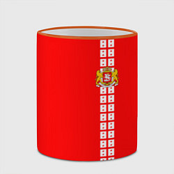 Кружка 3D Грузия, цвет: 3D-оранжевый кант — фото 2