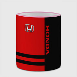 Кружка 3D Honda: Red Style, цвет: 3D-розовый кант — фото 2