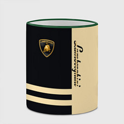 Кружка 3D Lamborghini Sport, цвет: 3D-зеленый кант — фото 2