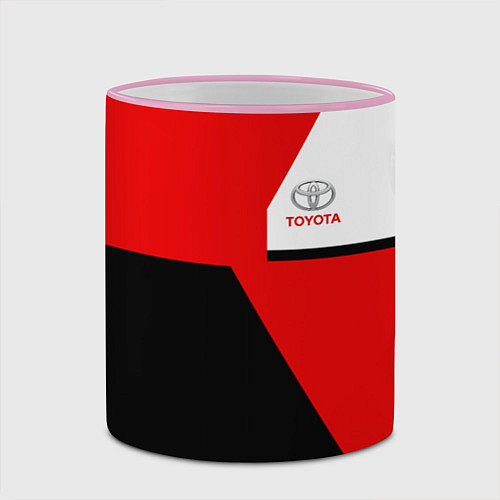 Кружка цветная Toyota Sport / 3D-Розовый кант – фото 2