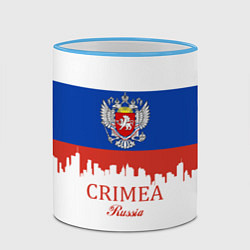 Кружка 3D Crimea, Russia, цвет: 3D-небесно-голубой кант — фото 2