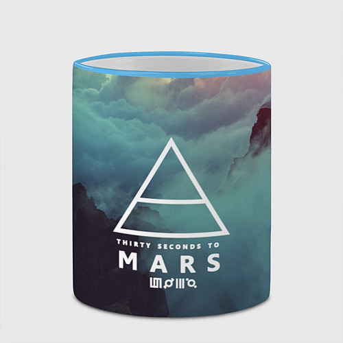 Кружка цветная 30 STM: Dark Heaven / 3D-Небесно-голубой кант – фото 2