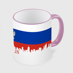 Кружка 3D Sakhalin: Russia, цвет: 3D-розовый кант