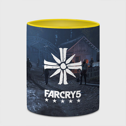 Кружка цветная Cult Far Cry 5 / 3D-Белый + желтый – фото 2
