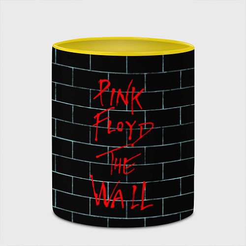 Кружка цветная Pink Floyd: The Wall / 3D-Белый + желтый – фото 2