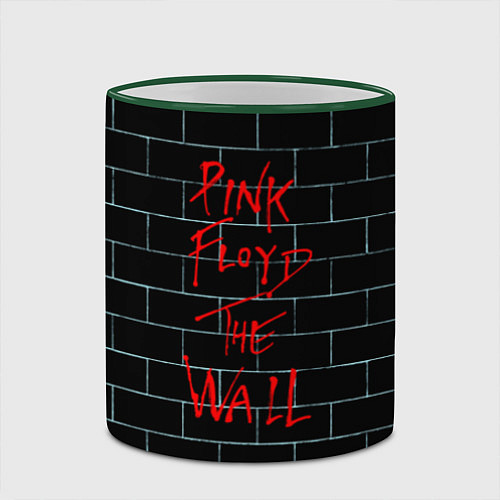Кружка цветная Pink Floyd: The Wall / 3D-Зеленый кант – фото 2