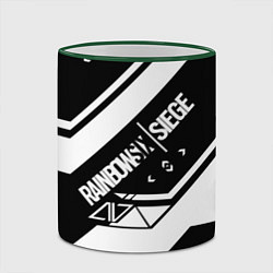 Кружка 3D RAINBOW SIX SIEGE R6S, цвет: 3D-зеленый кант — фото 2
