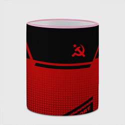 Кружка 3D USSR: Black Sport, цвет: 3D-розовый кант — фото 2