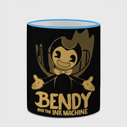 Кружка 3D Bendy And the ink machine, цвет: 3D-небесно-голубой кант — фото 2