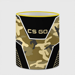 Кружка 3D CS:GO Khaki Camo, цвет: 3D-желтый кант — фото 2