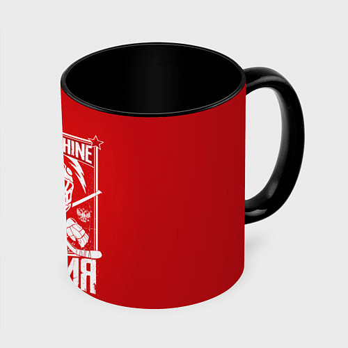 Кружка цветная Red machine is back / 3D-Белый + черный – фото 1