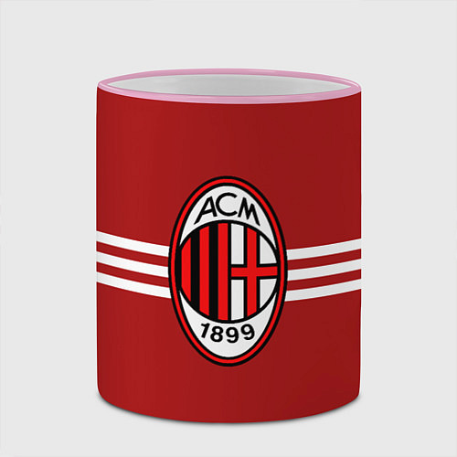 Кружка цветная AC Milan 1899 / 3D-Розовый кант – фото 2