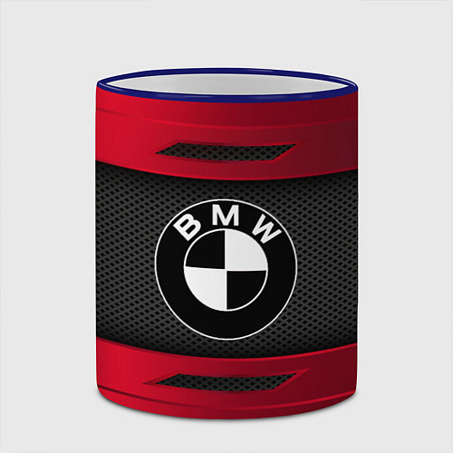 Кружка цветная BMW SPORT / 3D-Синий кант – фото 2