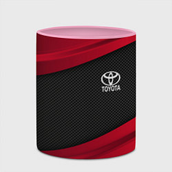 Кружка 3D Toyota: Red Sport, цвет: 3D-белый + розовый — фото 2