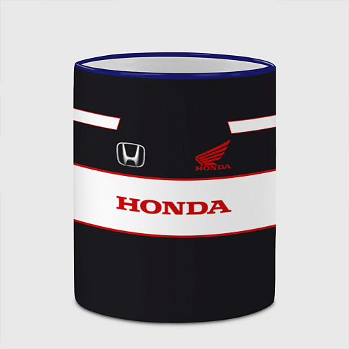 Кружка цветная Honda Sport / 3D-Синий кант – фото 2