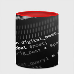 Кружка 3D Grey Code, цвет: 3D-белый + красный — фото 2