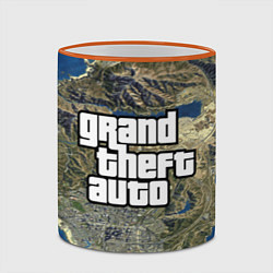 Кружка 3D GTA, цвет: 3D-оранжевый кант — фото 2