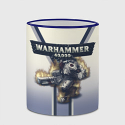 Кружка 3D Warhammer 40000: Tau Empire, цвет: 3D-синий кант — фото 2