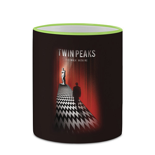 Кружка цветная Twin Peaks: Firewalk with me / 3D-Светло-зеленый кант – фото 2