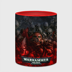Кружка 3D Warhammer 40000: Dawn Of War, цвет: 3D-белый + красный — фото 2