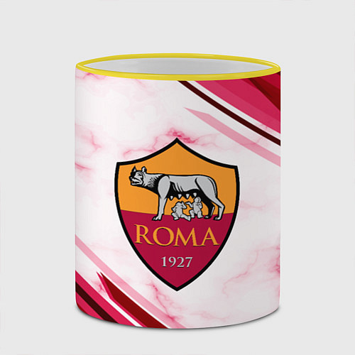 Кружка цветная Roma / 3D-Желтый кант – фото 2