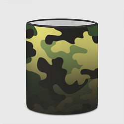 Кружка 3D Военный камуфляж, цвет: 3D-черный кант — фото 2