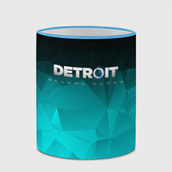 Кружка 3D Detroit: Become Human, цвет: 3D-небесно-голубой кант — фото 2
