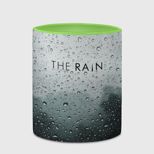 Кружка цветная The Rain / 3D-Белый + светло-зеленый – фото 2