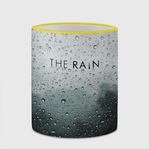 Кружка цветная The Rain / 3D-Желтый кант – фото 2