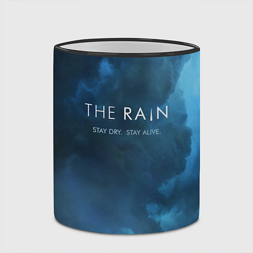 Кружка цветная The Rain: Stay Dry / 3D-Черный кант – фото 2