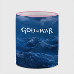 Кружка 3D God of War: Rage of the waves, цвет: 3D-розовый кант — фото 2