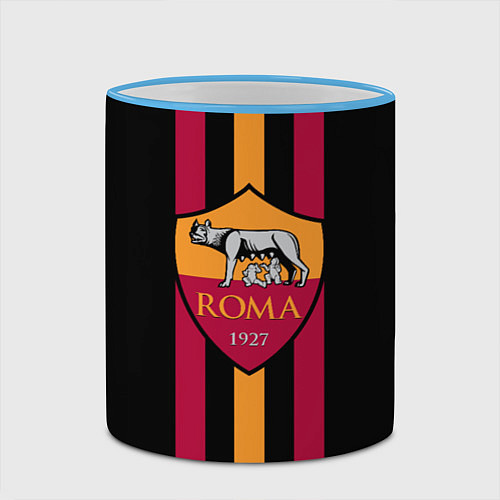 Кружка цветная FC Roma 1927 / 3D-Небесно-голубой кант – фото 2
