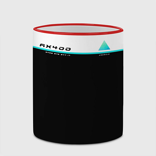 Кружка цветная Detroit: AX400 / 3D-Красный кант – фото 2