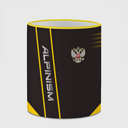 Кружка 3D Alpinism: Yellow Russia, цвет: 3D-желтый кант — фото 2