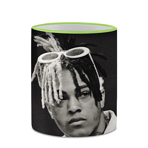 Кружка цветная XXXTentacion / 3D-Светло-зеленый кант – фото 2