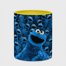 Кружка 3D Безумие коржика, цвет: 3D-белый + желтый — фото 2