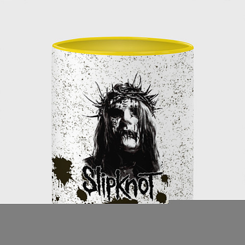 Кружка цветная Slipknot Demon / 3D-Белый + желтый – фото 2
