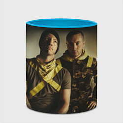 Кружка 3D 21 Pilots Boys, цвет: 3D-белый + небесно-голубой — фото 2