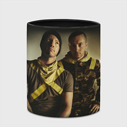 Кружка 3D 21 Pilots Boys, цвет: 3D-белый + черный — фото 2