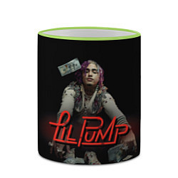 Кружка 3D Lil Pump, цвет: 3D-светло-зеленый кант — фото 2