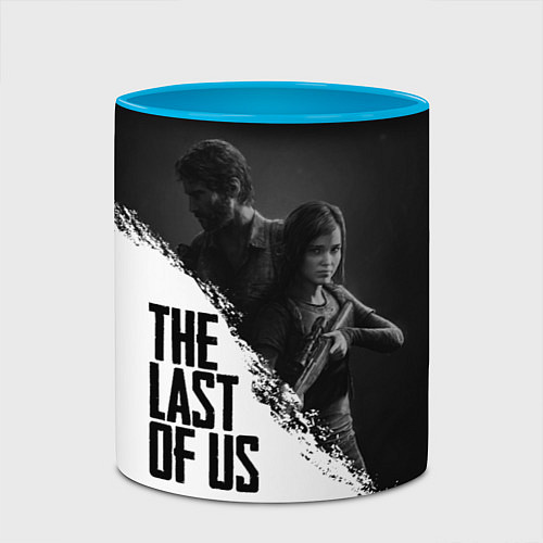 Кружка цветная The Last of Us: White & Black / 3D-Белый + небесно-голубой – фото 2