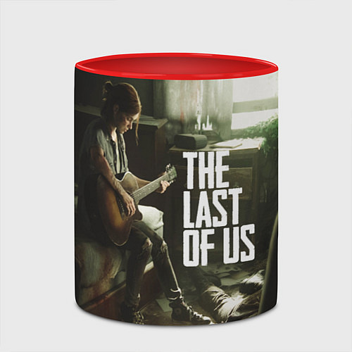 Кружка цветная The Last of Us: Guitar Music / 3D-Белый + красный – фото 2
