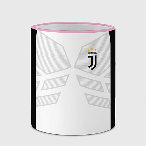 Кружка цветная JUVENTUS SPORT / 3D-Розовый кант – фото 2