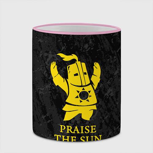 Кружка цветная Praise The Sun / 3D-Розовый кант – фото 2